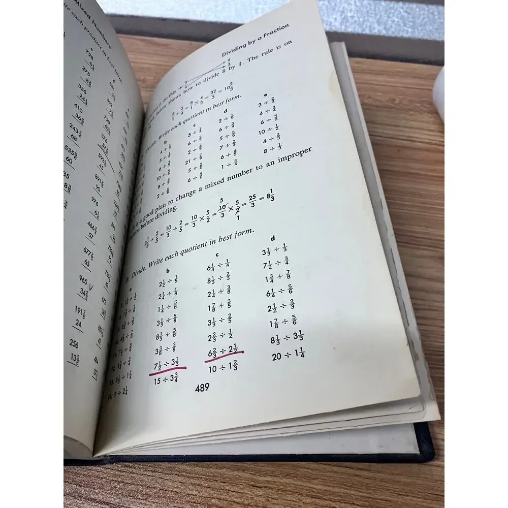 Mathematics for Daily Needs Vintage School Textbook 1950s Mid-Century Math‎ Book